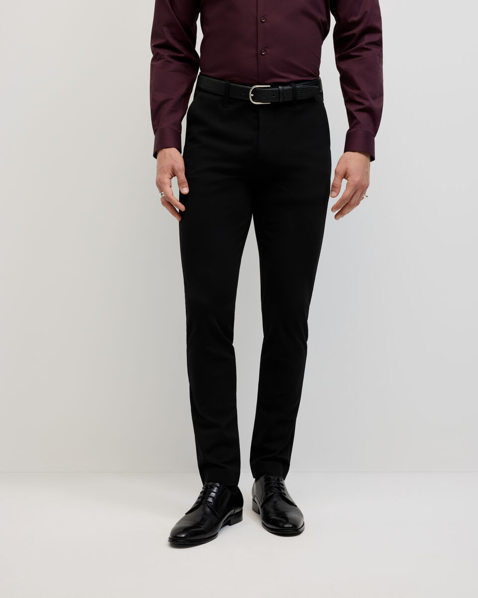 Isaac Performance Chino, Black, hi-res